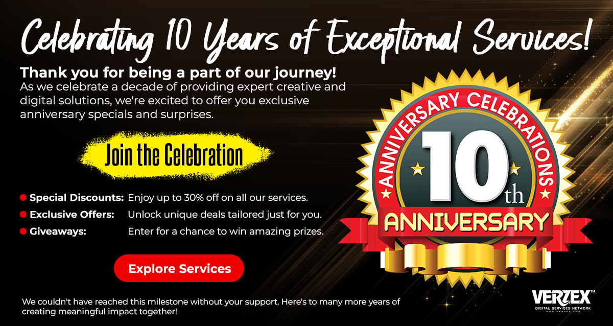VERZEX 10th anniversary celebration Pop up